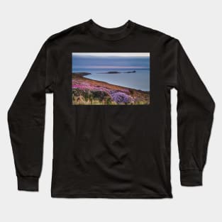 Worms Head and Rhossili Bay from Rhossili Down, Gower, Wales Long Sleeve T-Shirt